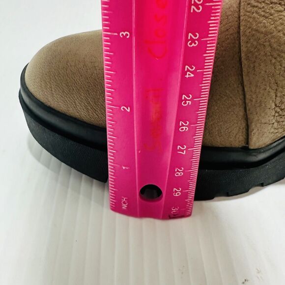 Eileen Fisher Kard Womens 8.5 Ankle Bootie Brown Nubuck Side Zip Block Heel NWOB - Picture 12 of 15